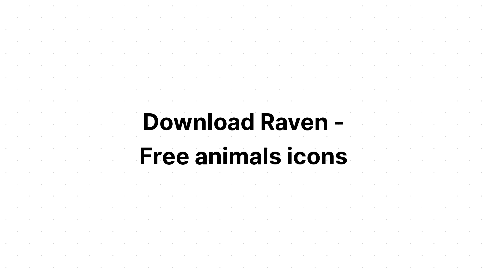 Download Raven Svg Clipart Set Wildlife Vectors SVG File